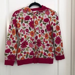 Gymboree floral hoodie size 10-12